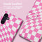iMoshion Hoesje Geschikt voor Samsung Galaxy A34 (5G) Hoesje Met Pasjeshouder - iMoshion Design Bookcase smartphone - Roze / Retro Pink