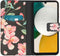 iMoshion Hoesje Geschikt voor Samsung Galaxy A34 (5G) Hoesje Met Pasjeshouder - iMoshion Design Softcase Bookcase - Zwart / Blossom Watercolor Black