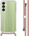 imoshion Hoesje Geschikt voor Samsung Galaxy A35 Hoesje Met Koord - imoshion Backcover met koord - Rosé Goud