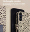 imoshion Hoesje Geschikt voor Samsung Galaxy A35 Hoesje Met Pasjeshouder - imoshion Design Bookcase smartphone - Meerkleurig / Black And White Dots