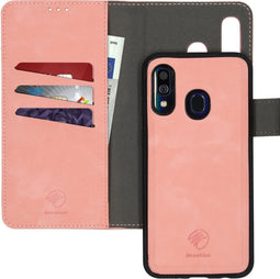 iMoshion Hoesje Geschikt voor Samsung Galaxy A40 Hoesje Met Pasjeshouder - iMoshion Uitneembare 2-in-1 Luxe Bookcase - Roze