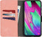 iMoshion Hoesje Geschikt voor Samsung Galaxy A40 Hoesje Met Pasjeshouder - iMoshion Uitneembare 2-in-1 Luxe Bookcase - Roze