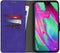 iMoshion Hoesje Geschikt voor Samsung Galaxy A40 Hoesje Met Pasjeshouder - iMoshion Uitneembare 2-in-1 Luxe Bookcase - Paars