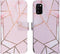 iMoshion Hoesje Geschikt voor Samsung Galaxy A41 Hoesje Met Pasjeshouder - iMoshion Design Softcase Bookcase - Goud / Roze / Pink Graphic