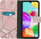 iMoshion Hoesje Geschikt voor Samsung Galaxy A41 Hoesje Met Pasjeshouder - iMoshion Design Softcase Bookcase - Goud / Roze / Pink Graphic
