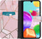 iMoshion Hoesje Geschikt voor Samsung Galaxy A41 Hoesje Met Pasjeshouder - iMoshion Design Softcase Bookcase - Goud / Roze / Pink Graphic