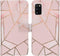 iMoshion Hoesje Geschikt voor Samsung Galaxy A41 Hoesje Met Pasjeshouder - iMoshion Design Softcase Bookcase - Goud / Roze / Pink Graphic