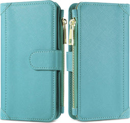 iMoshion Hoesje Geschikt voor Samsung Galaxy A5 (2017) Hoesje Met Pasjeshouder - iMoshion Luxe Portemonnee - Turquoise