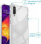 iMoshion Hoesje Geschikt voor Samsung Galaxy A50 / A30s Hoesje Met Koord - iMoshion Design Hoesje met Koord - Wit / Transparant / Dandelion