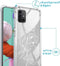 iMoshion Hoesje Geschikt voor Samsung Galaxy A51 Hoesje Met Koord - iMoshion Design Hoesje met Koord - Wit / Transparant / Woman Flower Transparent