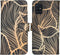 iMoshion Hoesje Geschikt voor Samsung Galaxy A51 Hoesje Met Pasjeshouder - iMoshion Design Softcase Bookcase - Goud / Zwart / Golden Leaves
