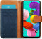 iMoshion Hoesje Geschikt voor Samsung Galaxy A51 Hoesje Met Pasjeshouder - iMoshion Luxe Canvas Bookcase - Donkerblauw
