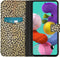 iMoshion Hoesje Geschikt voor Samsung Galaxy A51 Hoesje Met Pasjeshouder - iMoshion Design Softcase Bookcase - Goud / Zwart / Allover de luxe