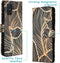 iMoshion Hoesje Geschikt voor Samsung Galaxy A51 Hoesje Met Pasjeshouder - iMoshion Design Softcase Bookcase - Goud / Zwart / Golden Leaves