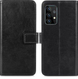 imoshion Hoesje Geschikt voor Samsung Galaxy A52 (4G) / A52s / A52 (5G) Hoesje Met Pasjeshouder - imoshion Luxe Bookcase - Zwart