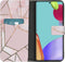 iMoshion Hoesje Geschikt voor Samsung Galaxy A52 (5G) / A52s / A52 (4G) Hoesje Met Pasjeshouder - iMoshion Design Softcase Bookcase - Meerkleurig / Pink Graphic