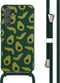 iMoshion Hoesje Geschikt voor Samsung Galaxy A54 (5G) Hoesje Met Koord - iMoshion Siliconen design hoesje met koord - Groen / Avocado Green