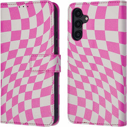 iMoshion Hoesje Geschikt voor Samsung Galaxy A54 (5G) Hoesje Met Pasjeshouder - iMoshion Design Bookcase smartphone - Roze / Retro Pink