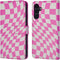 iMoshion Hoesje Geschikt voor Samsung Galaxy A54 (5G) Hoesje Met Pasjeshouder - iMoshion Design Bookcase smartphone - Roze / Retro Pink