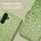 iMoshion Hoesje Geschikt voor Samsung Galaxy A54 (5G) Hoesje Met Pasjeshouder - iMoshion Design Bookcase smartphone - Groen / Green Flowers