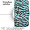 iMoshion Hoesje Geschikt voor Samsung Galaxy A54 (5G) Hoesje Met Pasjeshouder - iMoshion Design Bookcase smartphone - Meerkleurig / Black Blue Stripes
