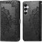 iMoshion Hoesje Geschikt voor Samsung Galaxy A55 Hoesje Met Pasjeshouder - iMoshion Mandala Bookcase - Zwart