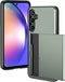 iMoshion Hoesje Geschikt voor Samsung Galaxy A55 Hoesje - Ruimte voor 2 pasjes - iMoshion Backcover met pasjeshouder - Donkergroen