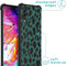 iMoshion Hoesje Geschikt voor Samsung Galaxy A70 Hoesje Met Koord - iMoshion Design Hoesje met Koord - Zwart / Meerkleurig / Groen / Panther Illustration