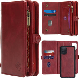 iMoshion Hoesje Geschikt voor Samsung Galaxy A71 Hoesje Met Pasjeshouder - iMoshion 2-in-1 Wallet Bookcase - Rood