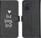 iMoshion Hoesje Geschikt voor Samsung Galaxy A71 Hoesje Met Pasjeshouder - iMoshion Design Softcase Bookcase - Wit / Zwart / Live Laugh Love