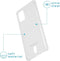 iMoshion Hoesje Geschikt voor Samsung Galaxy A71 Hoesje Met Pasjeshouder - iMoshion Softcase Backcover met pashouder - Transparant