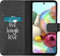 iMoshion Hoesje Geschikt voor Samsung Galaxy A71 Hoesje Met Pasjeshouder - iMoshion Design Softcase Bookcase - Wit / Zwart / Live Laugh Love