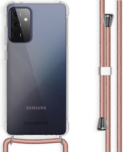 imoshion Hoesje Geschikt voor Samsung Galaxy A72 Hoesje Met Koord - imoshion Backcover met koord - Transparant