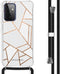 iMoshion Hoesje Geschikt voor Samsung Galaxy A72 Hoesje Met Koord - iMoshion Design Hoesje met Koord - Wit / Meerkleurig / Goud / White Graphic