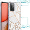 iMoshion Hoesje Geschikt voor Samsung Galaxy A72 Hoesje Met Koord - iMoshion Design Hoesje met Koord - Wit / Meerkleurig / Goud / White Graphic