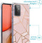 imoshion Hoesje Geschikt voor Samsung Galaxy A72 Hoesje Met Koord - imoshion Design Hoesje met Koord - Goud / Meerkleurig / Roze / Pink Graphic