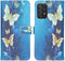 iMoshion Hoesje Geschikt voor Samsung Galaxy A72 Hoesje Met Pasjeshouder - iMoshion Design Softcase Bookcase - Meerkleurig / Blue Butterfly