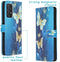 iMoshion Hoesje Geschikt voor Samsung Galaxy A72 Hoesje Met Pasjeshouder - iMoshion Design Softcase Bookcase - Meerkleurig / Blue Butterfly