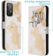 iMoshion Hoesje Geschikt voor Samsung Galaxy A72 Hoesje Met Pasjeshouder - iMoshion Design Softcase Bookcase - Wit / Meerkleurig / Goud / Let's Go Travel White