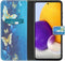 iMoshion Hoesje Geschikt voor Samsung Galaxy A72 Hoesje Met Pasjeshouder - iMoshion Design Softcase Bookcase - Meerkleurig / Blue Butterfly
