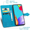 iMoshion Hoesje Geschikt voor Samsung Galaxy A72 Hoesje Met Pasjeshouder - iMoshion Mandala Bookcase - Turquoise
