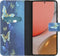 iMoshion Hoesje Geschikt voor Samsung Galaxy A72 Hoesje Met Pasjeshouder - iMoshion Design Softcase Bookcase - Meerkleurig / Blue Butterfly