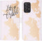iMoshion Hoesje Geschikt voor Samsung Galaxy A72 Hoesje Met Pasjeshouder - iMoshion Design Softcase Bookcase - Wit / Meerkleurig / Goud / Let's Go Travel White