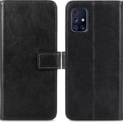 iMoshion Hoesje Geschikt voor Samsung Galaxy M31s Hoesje Met Pasjeshouder - iMoshion Luxe Bookcase - Zwart