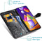 iMoshion Hoesje Geschikt voor Samsung Galaxy M31s Hoesje Met Pasjeshouder - iMoshion Mandala Bookcase - Zwart