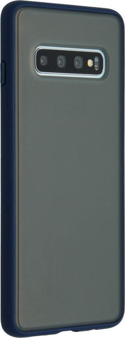 iMoshion Hoesje Geschikt voor Samsung Galaxy S10 Hoesje - iMoshion Frosted Backcover - Blauw