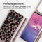 iMoshion Hoesje Geschikt voor Samsung Galaxy S10 Hoesje Met Koord - iMoshion Siliconen design hoesje met koord - Roze / Animal Pink
