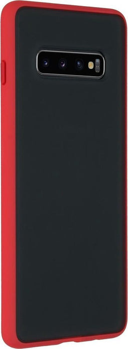 iMoshion Hoesje Geschikt voor Samsung Galaxy S10 Plus - iMoshion Frosted Backcover - Rood