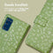 iMoshion Hoesje Geschikt voor Samsung Galaxy S20 FE Hoesje Met Pasjeshouder - iMoshion Design Bookcase smartphone - Groen / Green Flowers