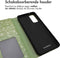 iMoshion Hoesje Geschikt voor Samsung Galaxy S20 FE Hoesje Met Pasjeshouder - iMoshion Design Bookcase smartphone - Groen / Green Flowers